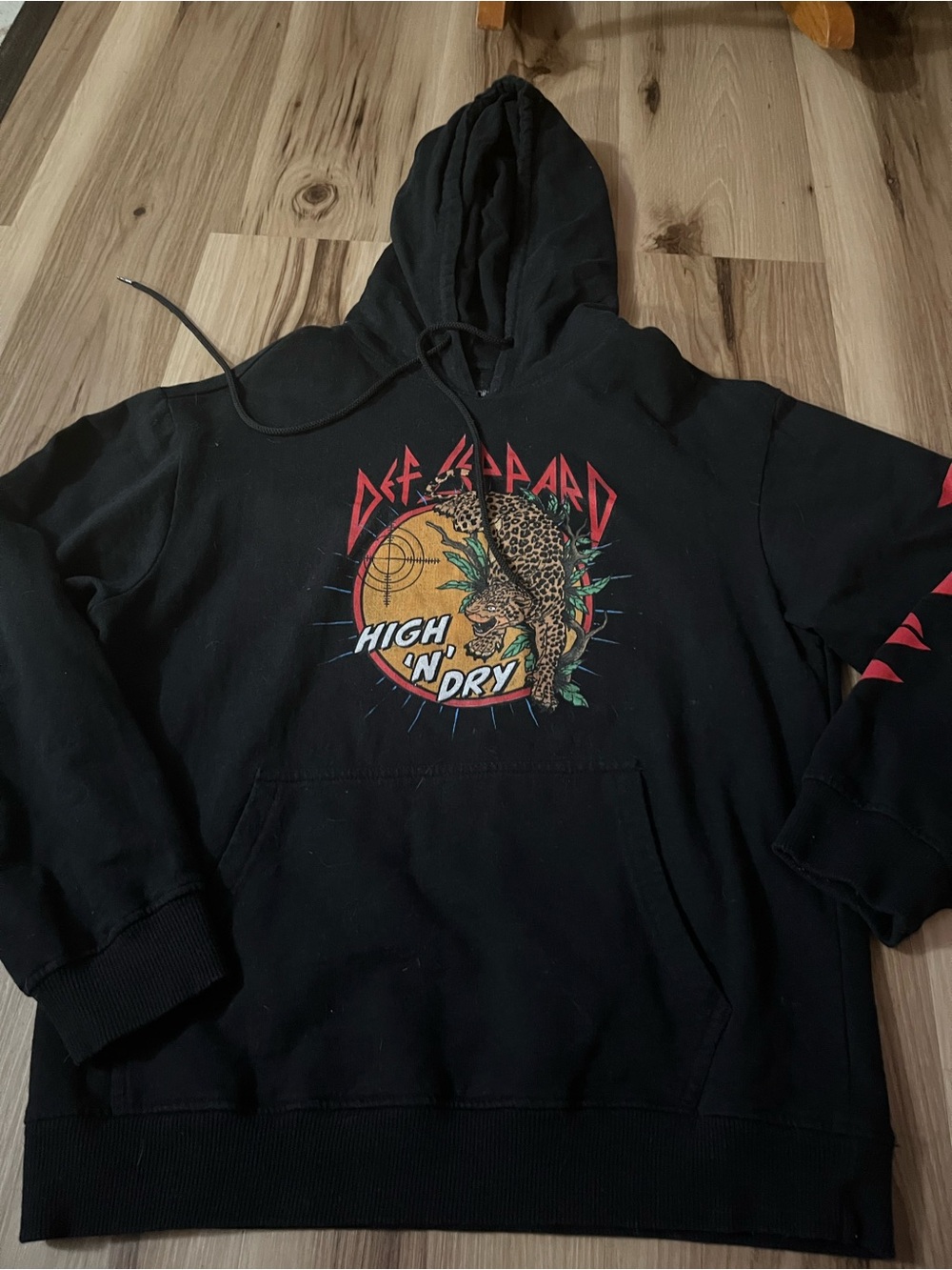 2022 DEF LEPPARD "High 'N' Dry" Concert Tour (Small) Hooded Sweatshirt
